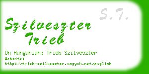 szilveszter trieb business card